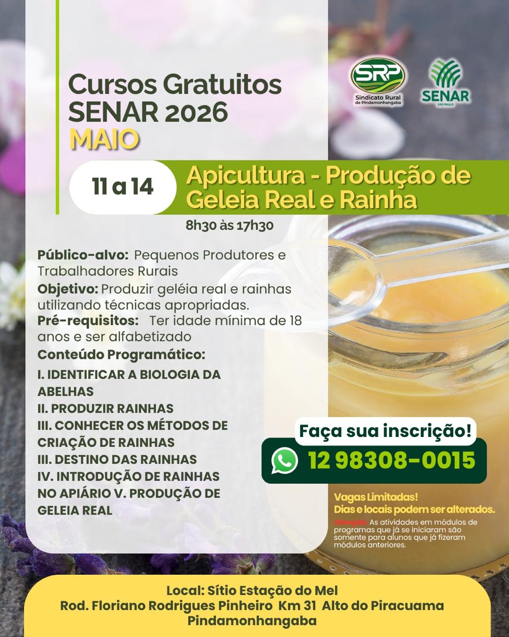 Apicultura - Produção de Geleia Real e Rainha